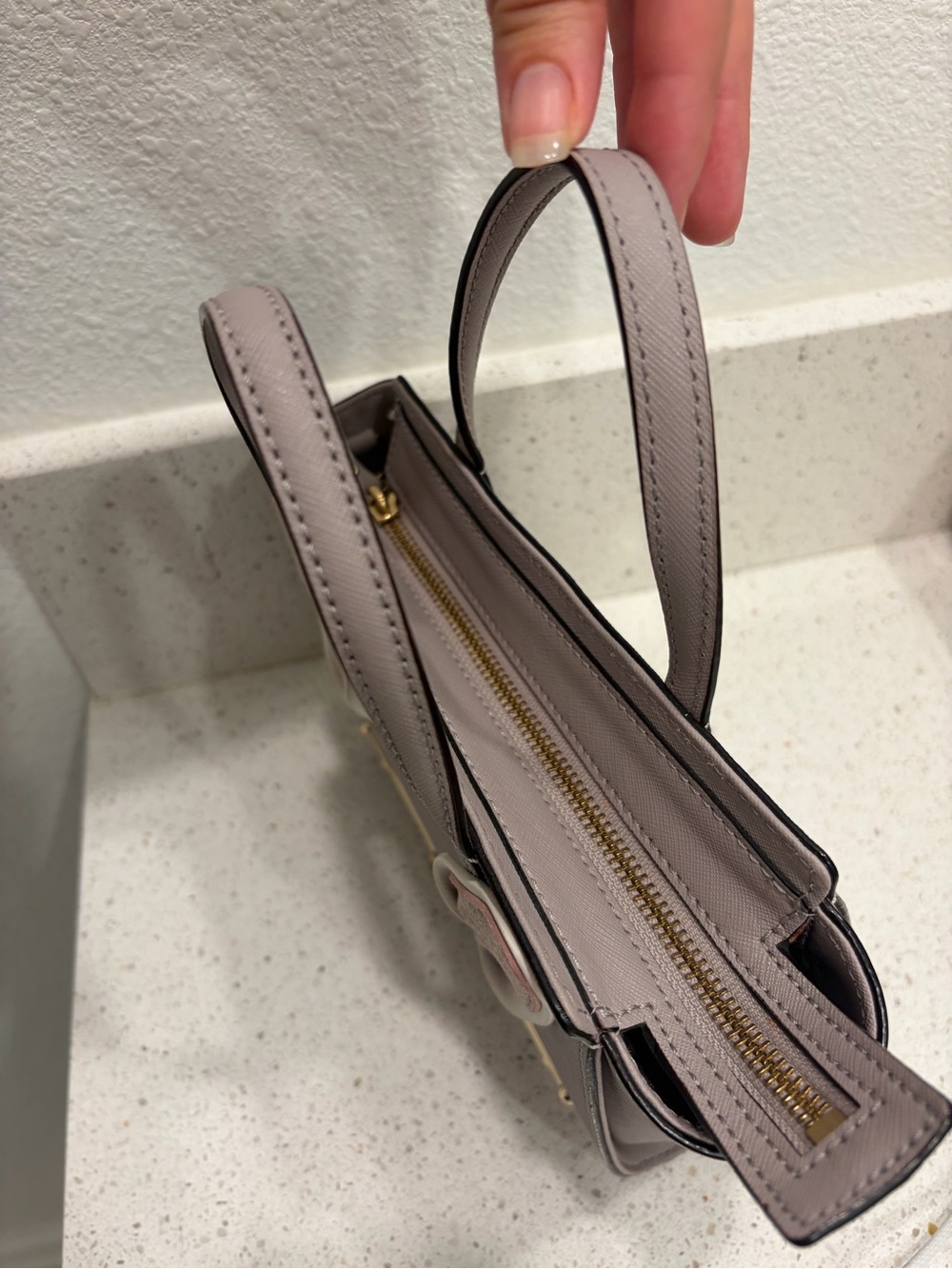 Kate Spade Make It Mine Bunny Hallie Satchel Womens Leather Purse EUC - Picture 4 of 11